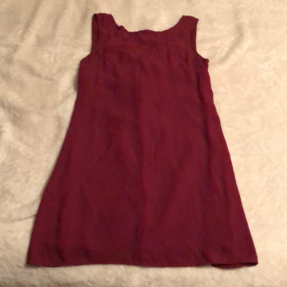 Burgundy dress